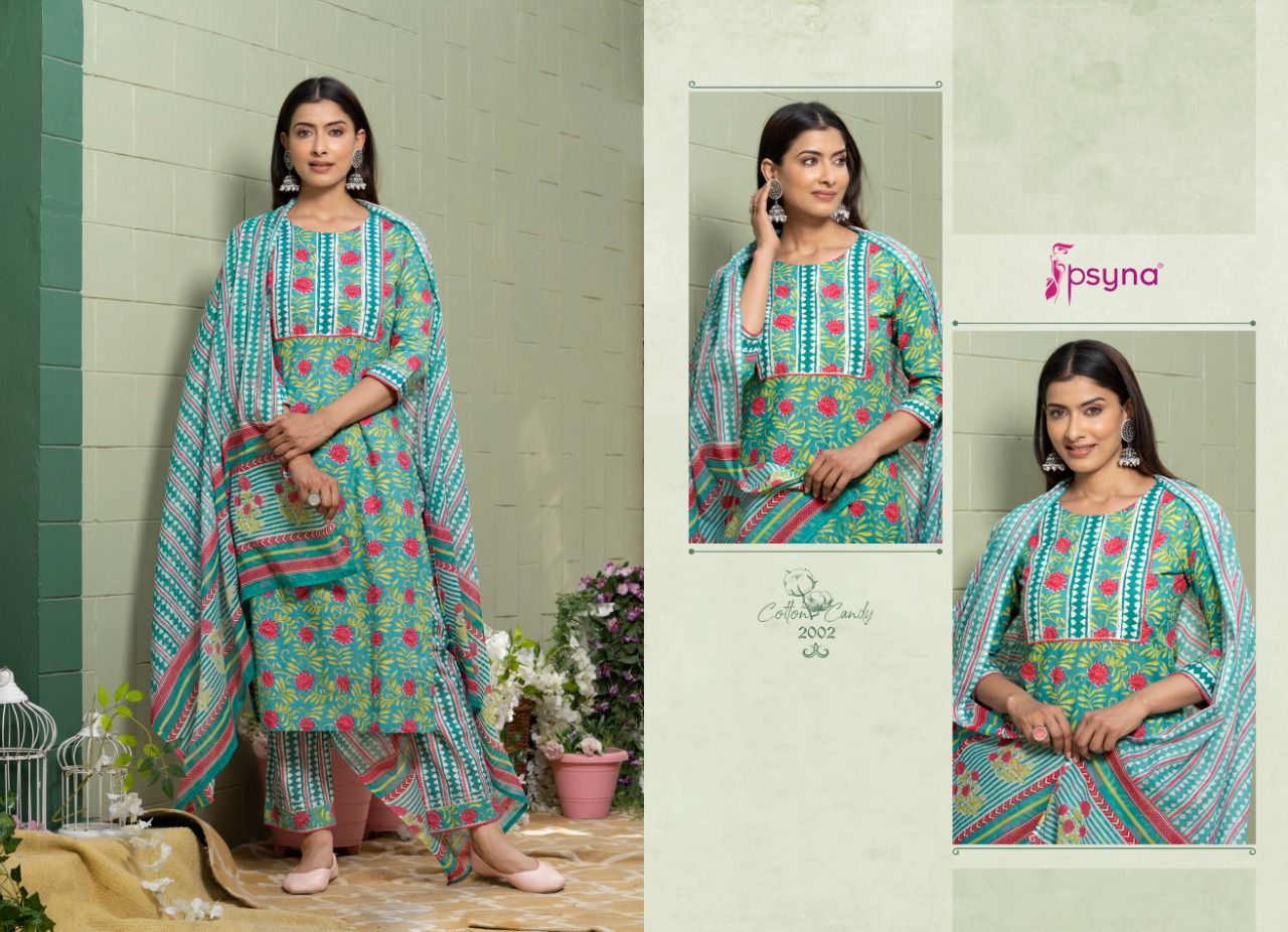 Cotton Candy 2 Psyna Printed Wholesale Cotton Salwar Suit Catalog